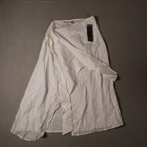 Millenium Womens White Cover Up Dress Size‎ L Beach Swim Lightweight